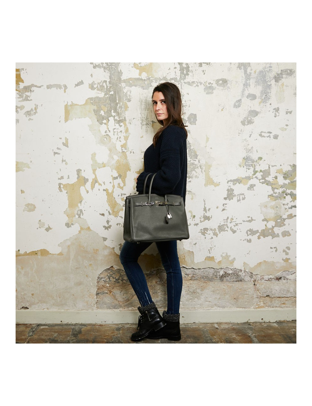 Sac HERMES BIRKIN 35 cuir togo 