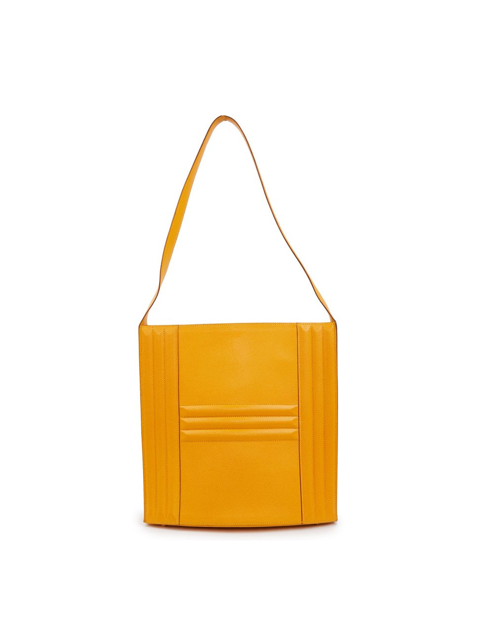 Sac Cadenas HERMES en cuir de veau  jaune 