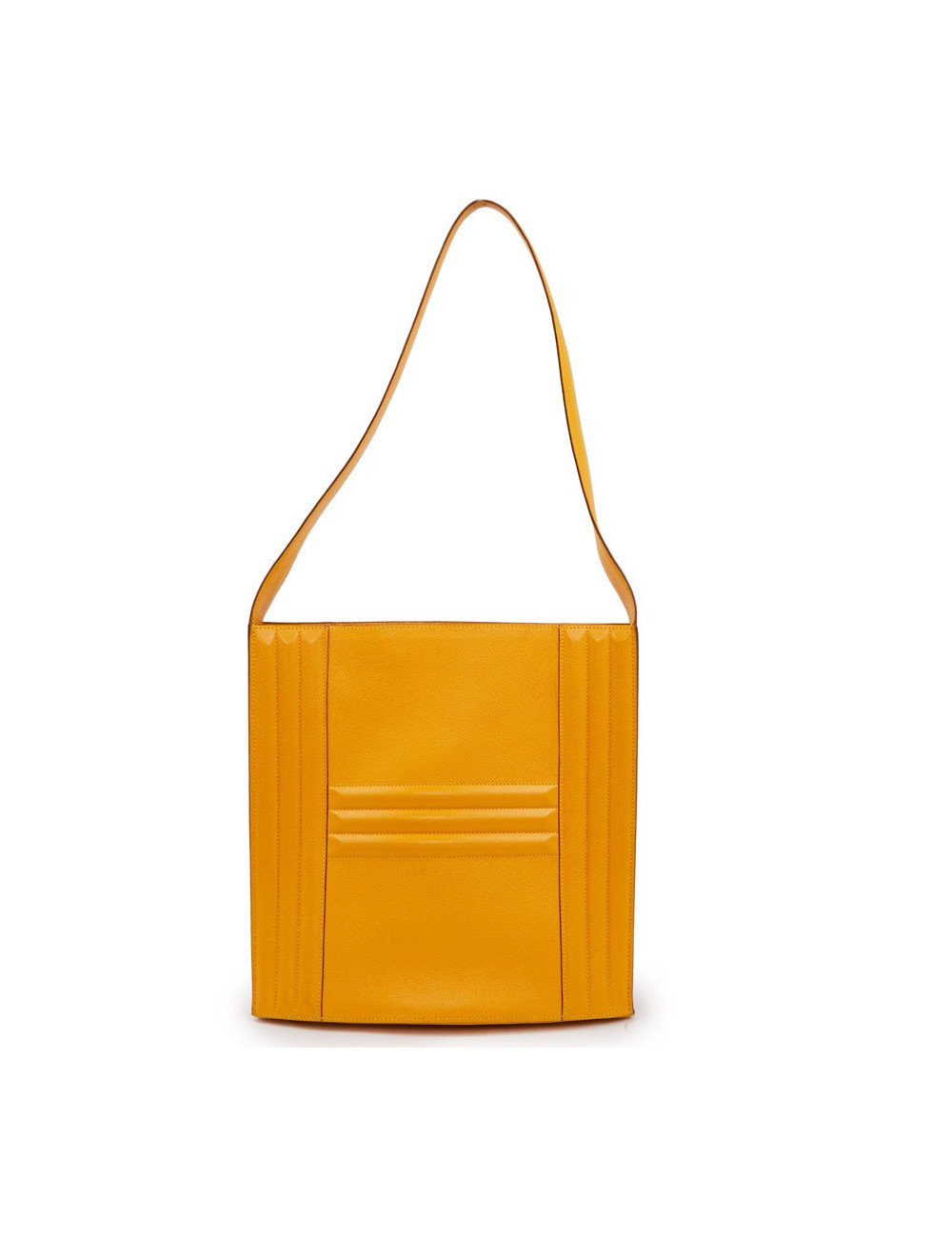 Sac Cadenas HERMES en cuir de veau  jaune 
