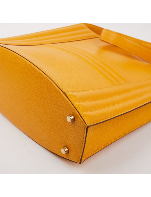 Sac Cadenas HERMES en cuir de veau  jaune 