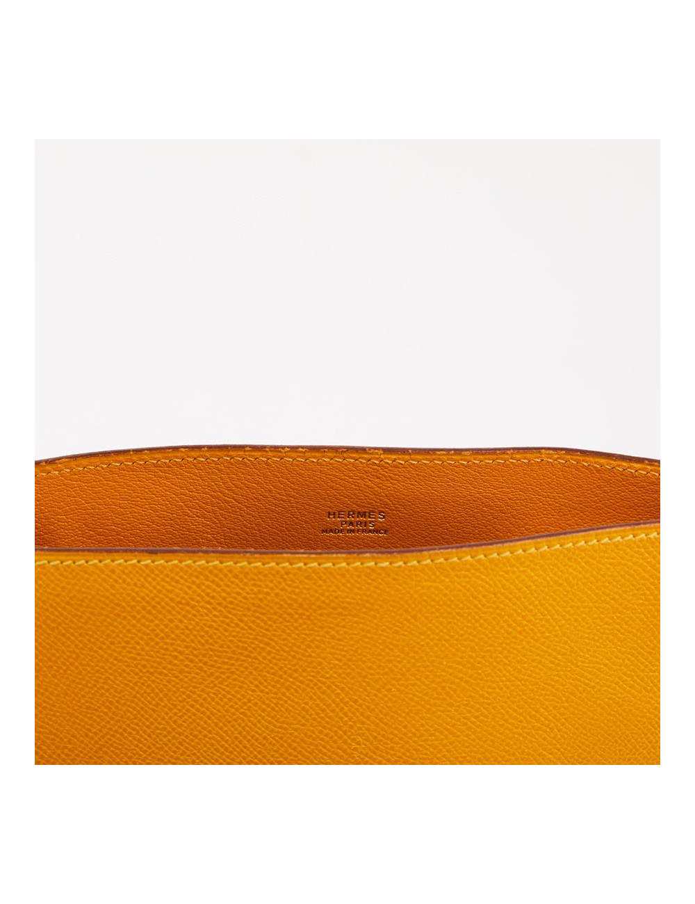 Sac Cadenas HERMES en cuir de veau  jaune 