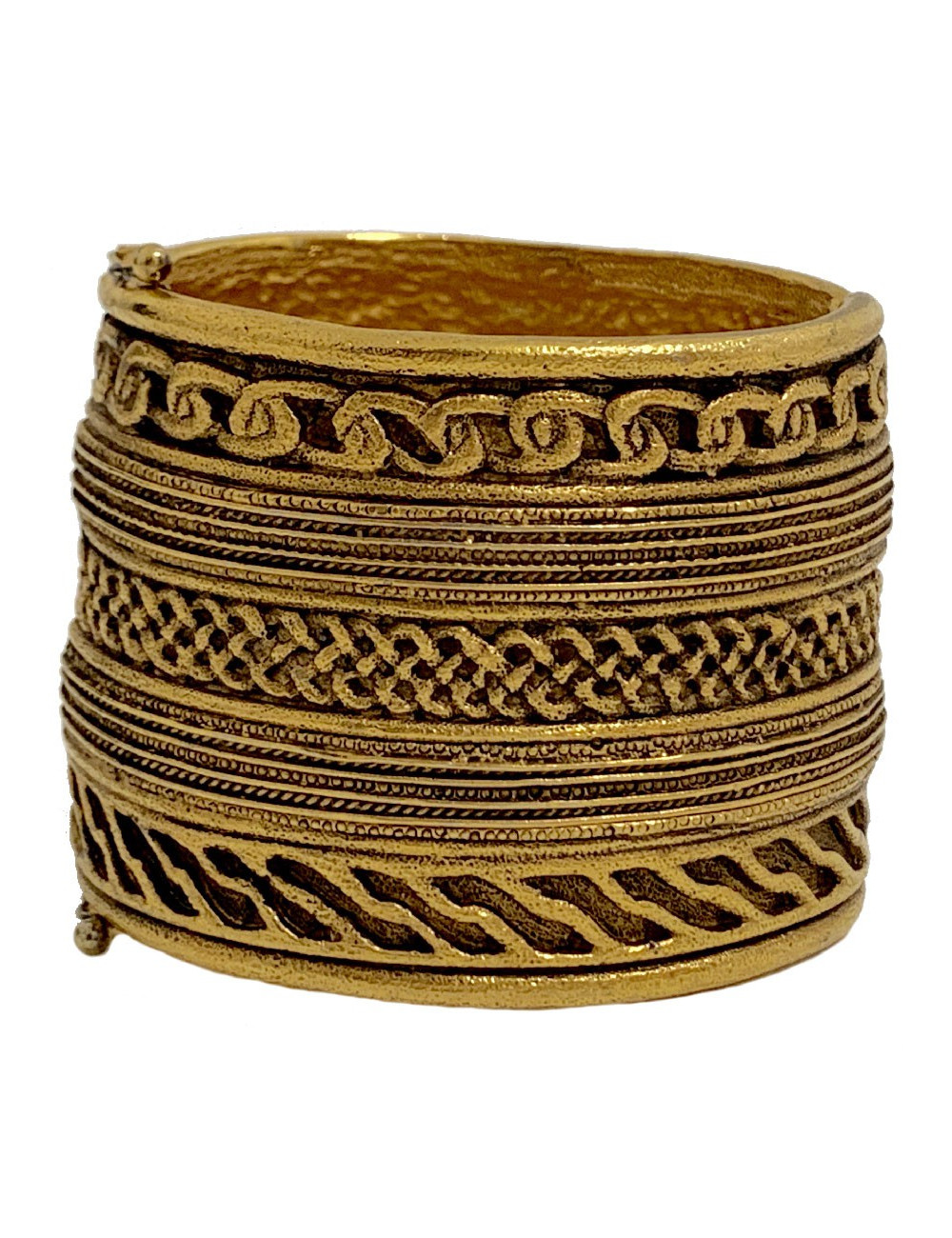 Manchette CHANEL couture vintage dorée