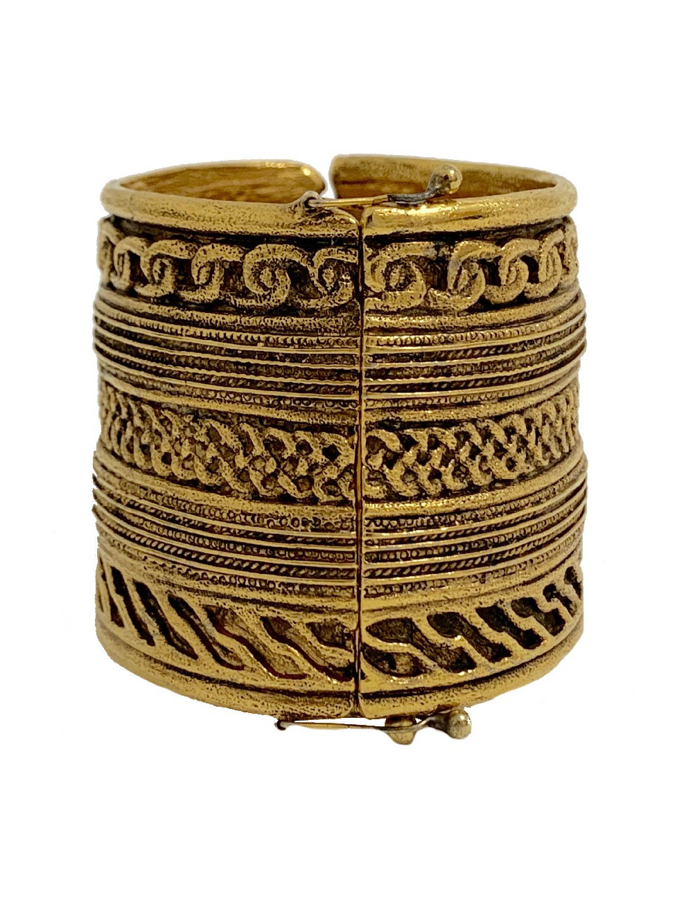 CHANEL couture vintage gilded cuff