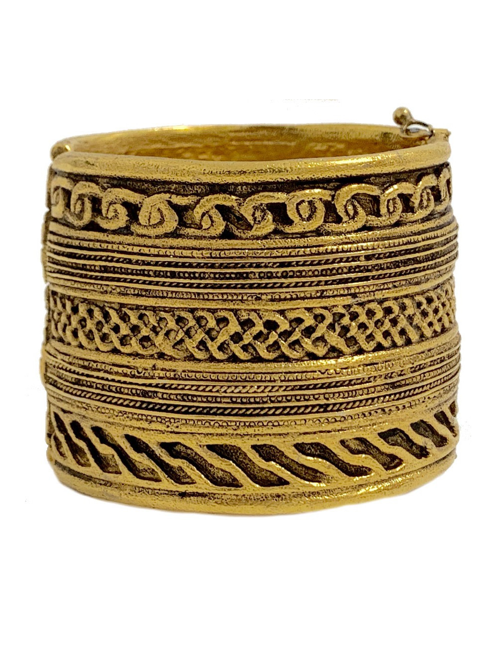 CHANEL couture vintage gilded cuff