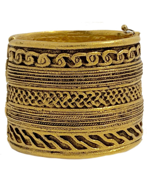 Manchette CHANEL couture vintage dorée