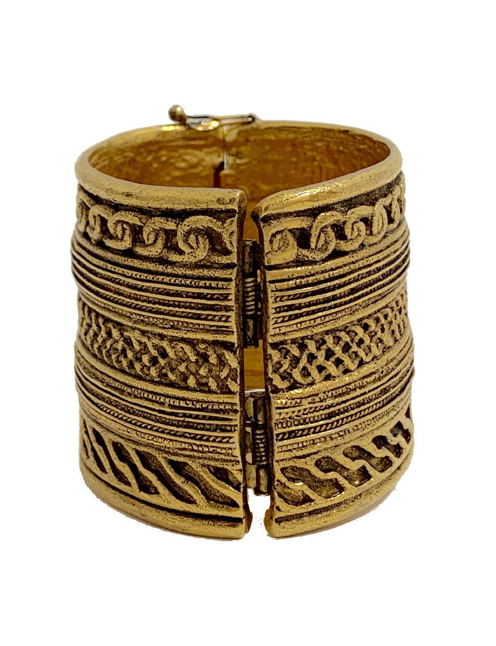 CHANEL couture vintage gilded cuff