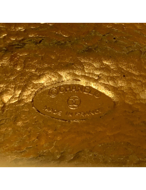 Manchette CHANEL couture vintage dorée