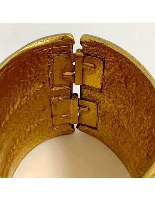 Manchette CHANEL couture vintage dorée