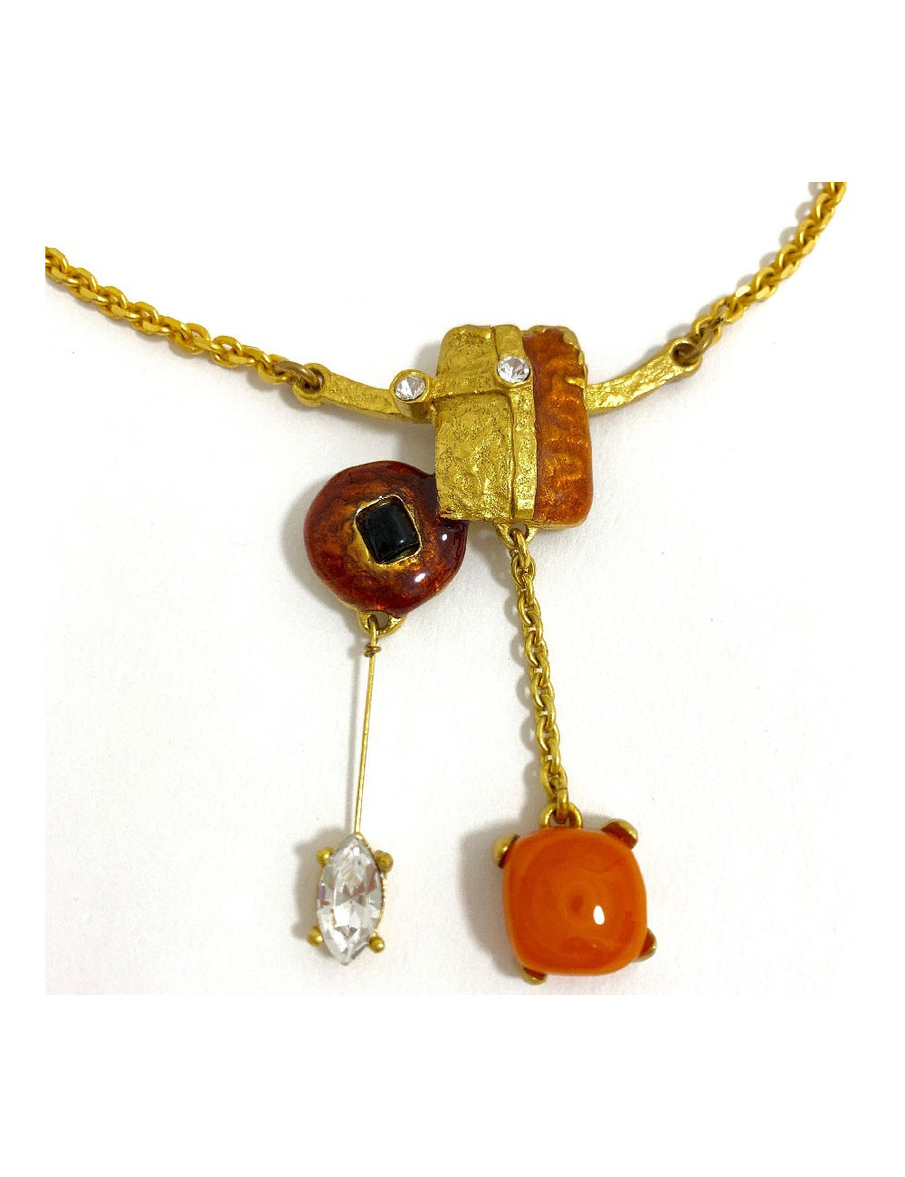 Parure CHRISTIAN LACROIX  collier et broche Vintage