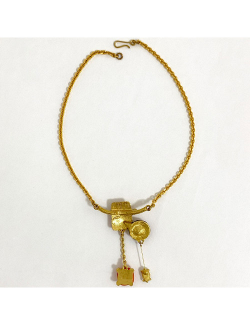 Parure CHRISTIAN LACROIX  collier et broche Vintage