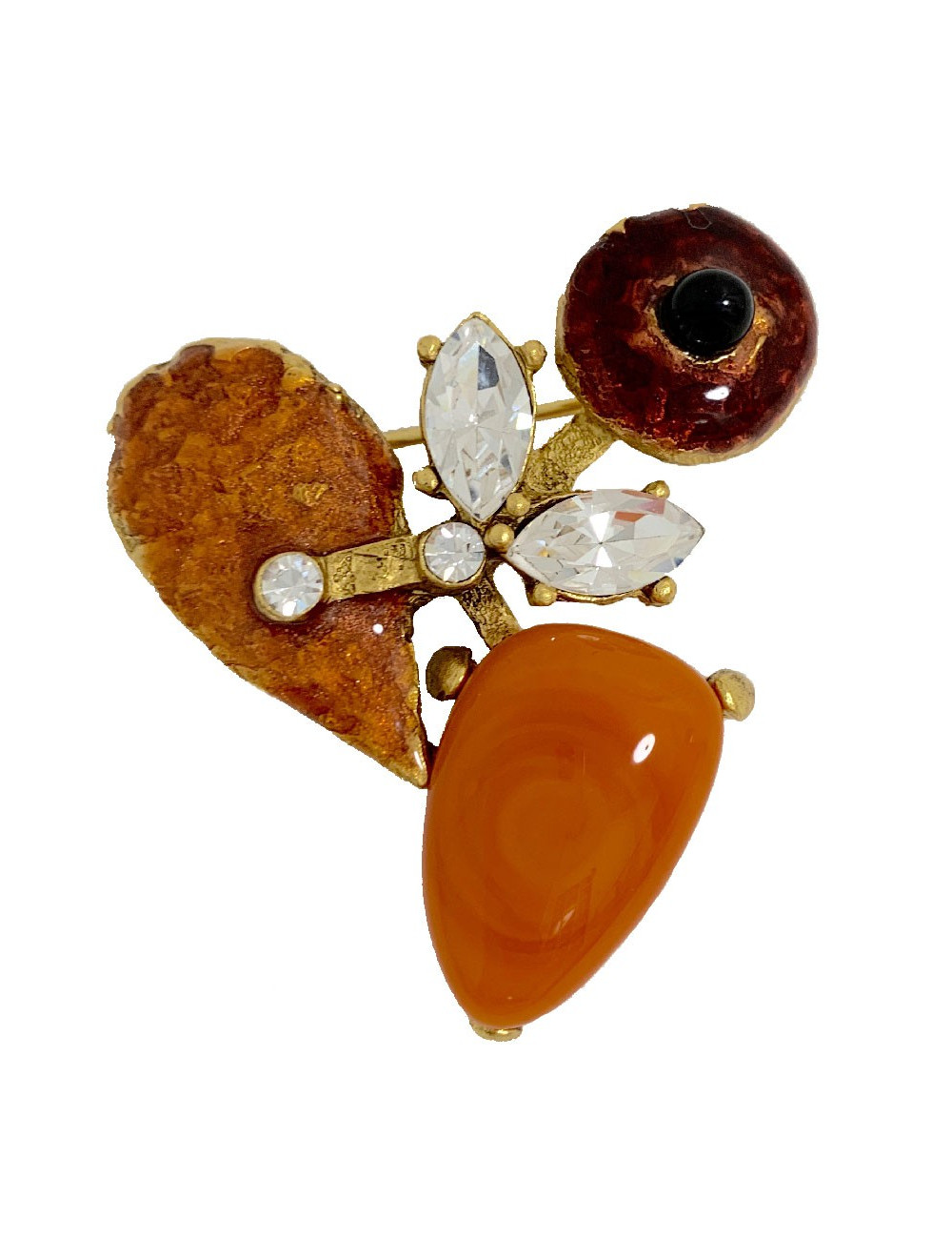 Parure CHRISTIAN LACROIX  collier et broche Vintage