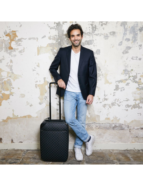 Valise Pégase légère LOUIS VUITTON toile damier graphite