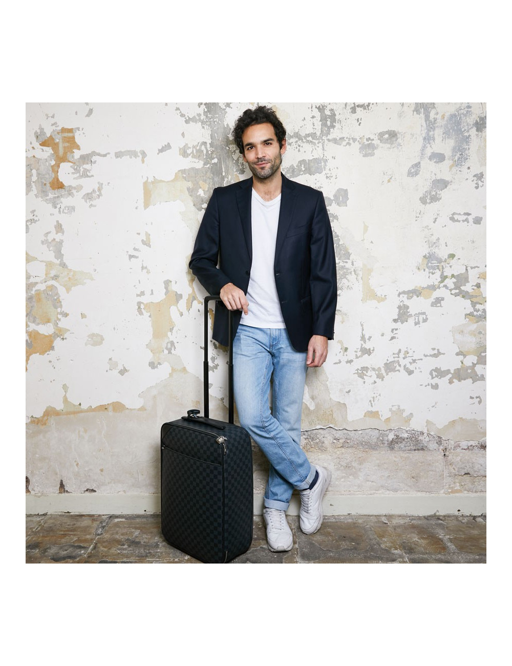 Valise Pégase légère LOUIS VUITTON toile damier graphite