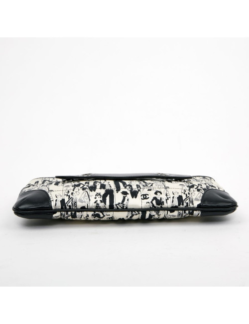 Pochette CHANEL soie noire