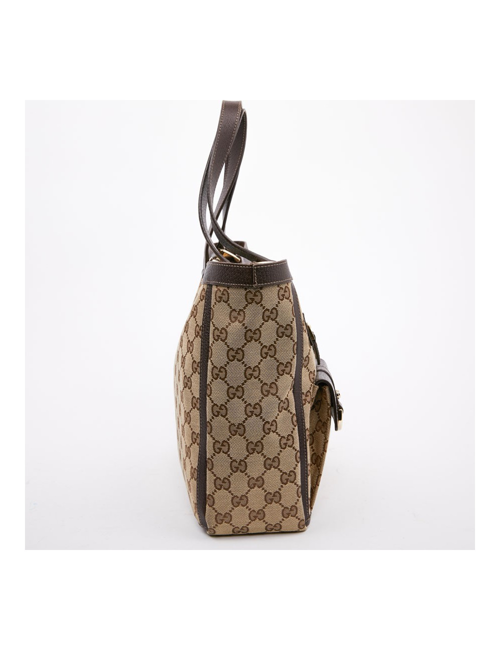 Cabas monogram GUCCI en toile beige