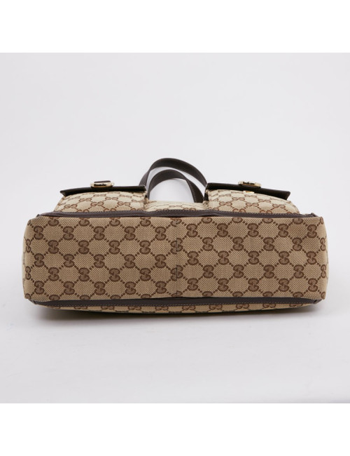 Cabas monogram GUCCI en toile beige