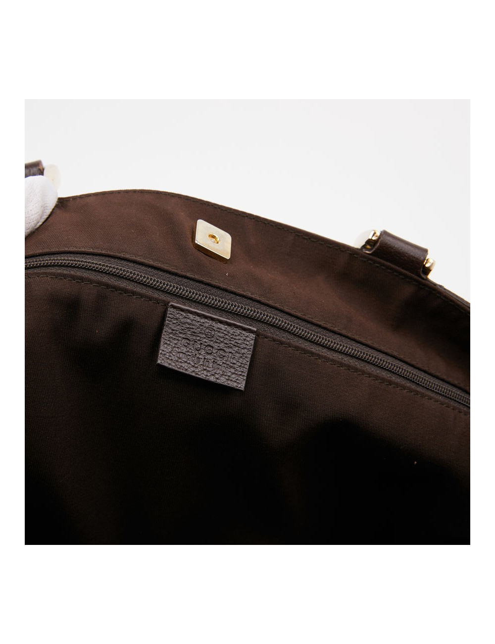 Cabas monogram GUCCI en toile beige