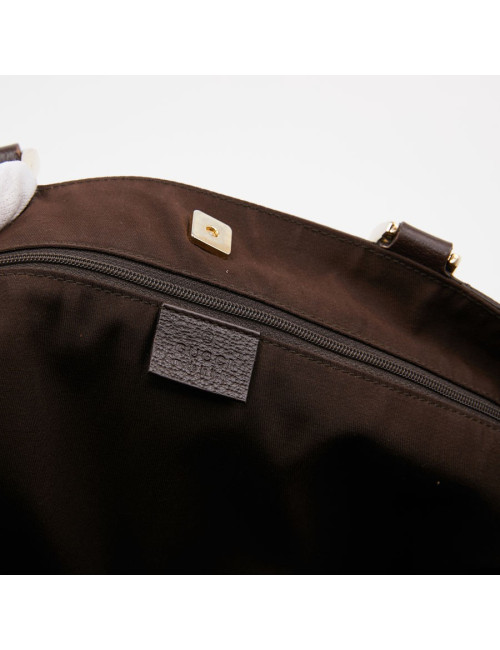 Cabas monogram GUCCI en toile beige