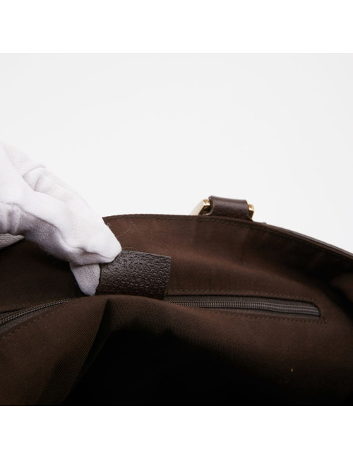 Cabas monogram GUCCI en toile beige