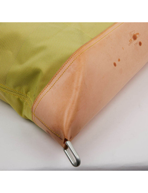 Sac de voyage LOUIS VUITTON CUP toile et cuir de vachette naturel