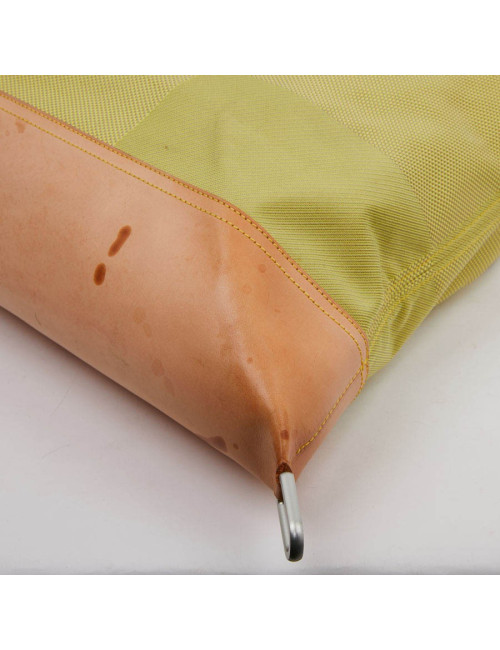 Sac de voyage LOUIS VUITTON CUP toile et cuir de vachette naturel