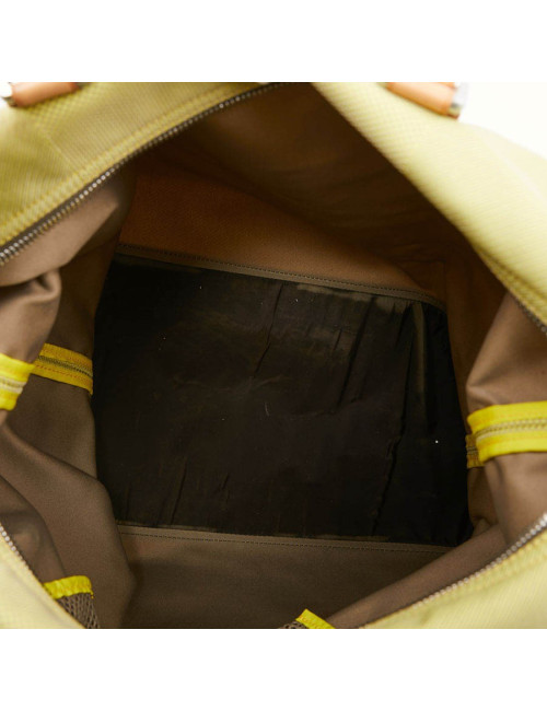 Sac de voyage LOUIS VUITTON CUP toile et cuir de vachette naturel