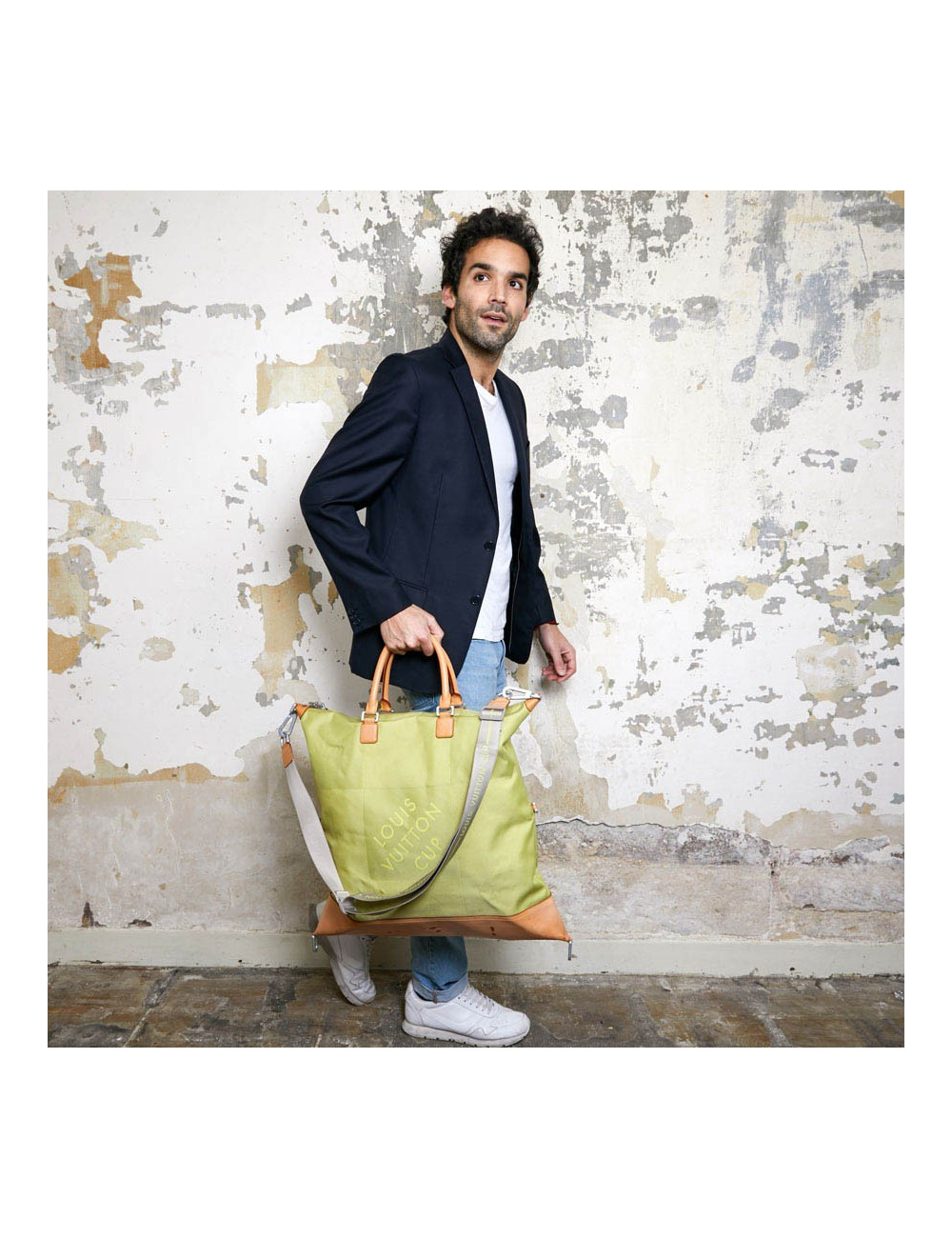 Sac LOUIS VUITTON CUP toile et cuir de vachette naturel