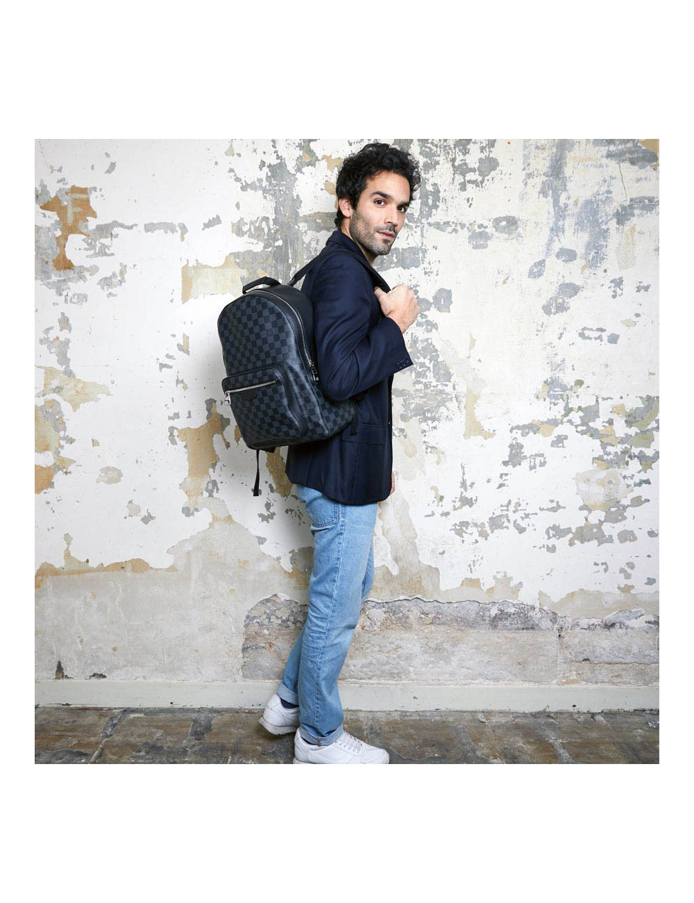 Sac à dos LOUIS VUITTON toile damier