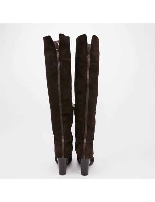 Cuissardes T   GUISEPPE ZANOTTI DAIM MARRON