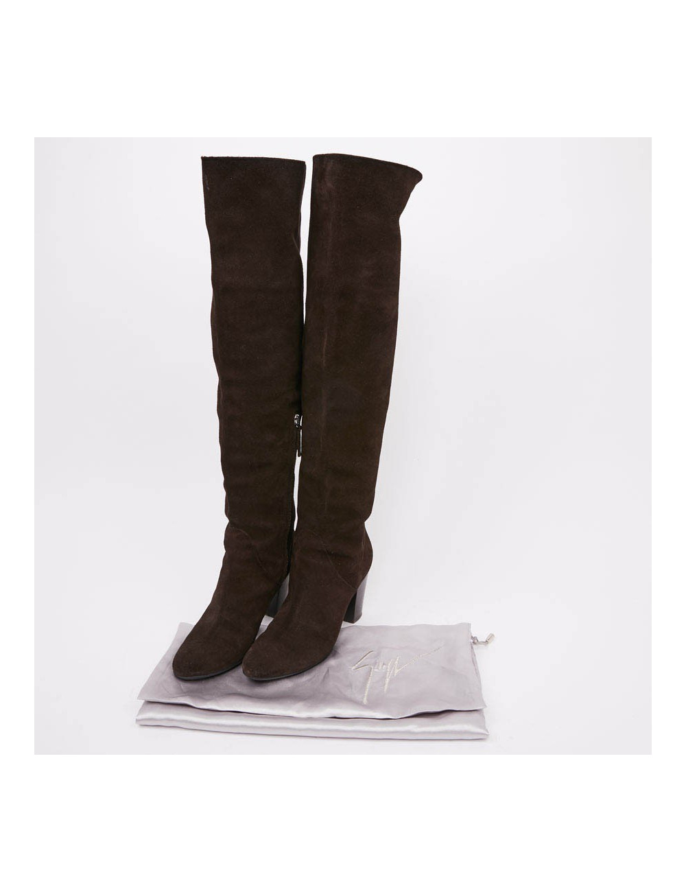 Cuissardes T   GUISEPPE ZANOTTI DAIM MARRON