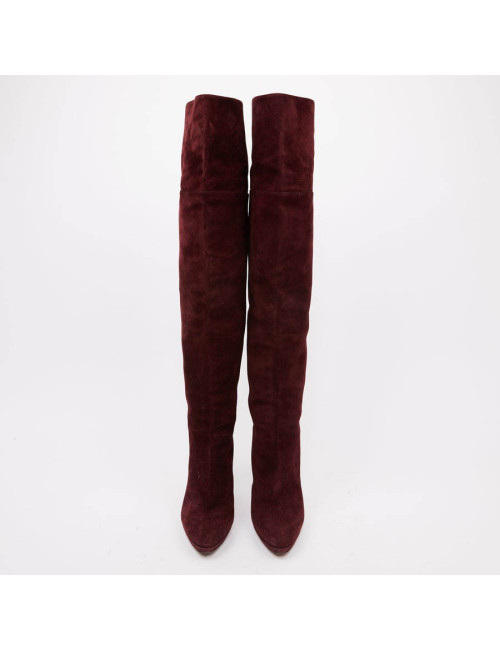 JIMMY CHOO suede thigh high boots size 38,5 FR