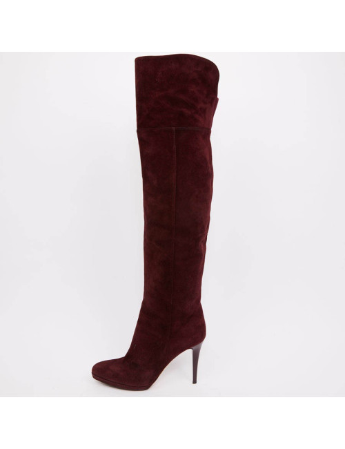 JIMMY CHOO suede thigh high boots size 38,5 FR
