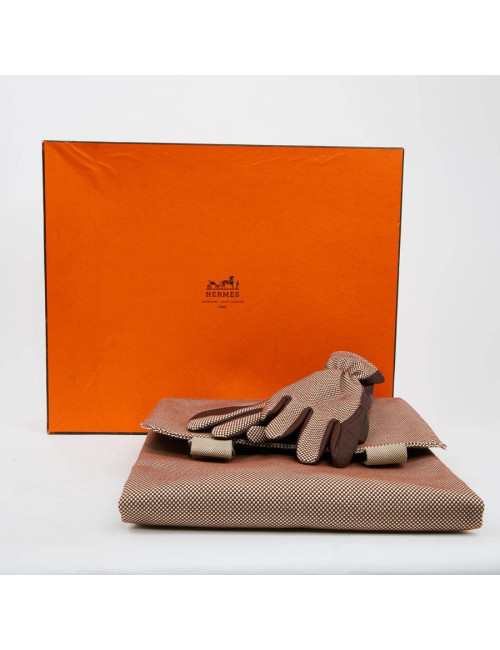 Tablier et gants HERMES de jardinier