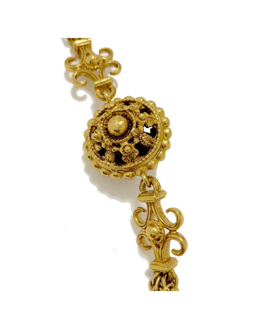 Long sautoir CHRISTIAN DIOR multi chaines et breloques dorées