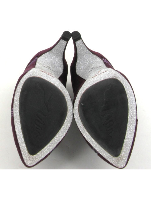 Manchette HERMES collier de chien en cuir noir