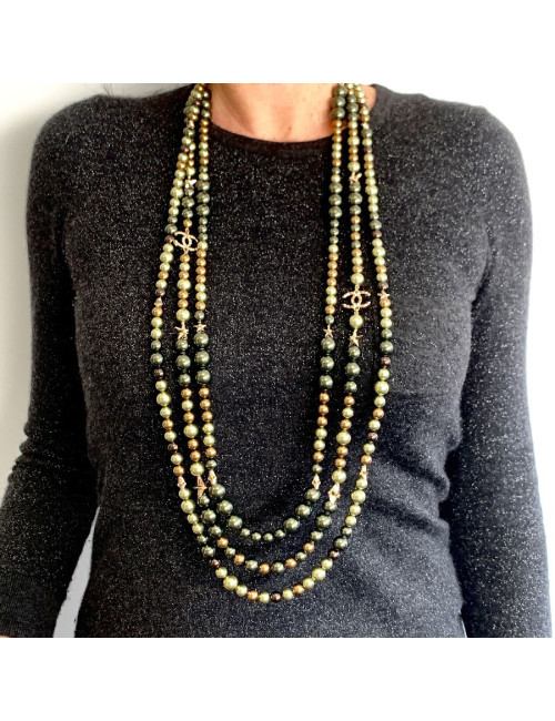 Robe pull T 38 CHANEL laine noire et blanche imprimé géométrique