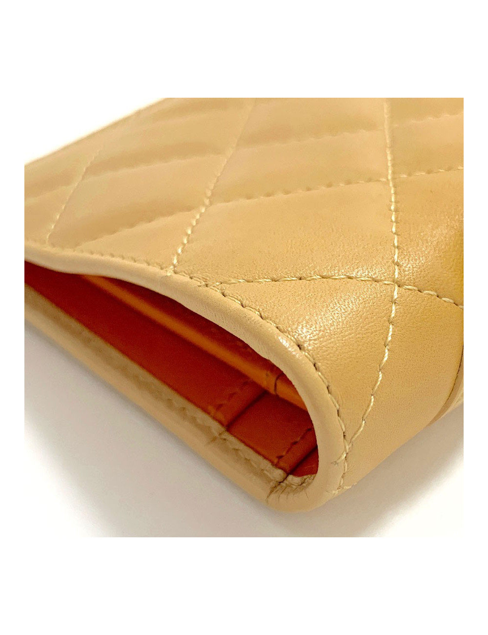 Portefeuille CHANEL Cambon beige