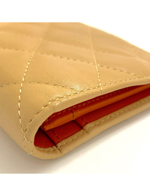 Portefeuille CHANEL Cambon beige