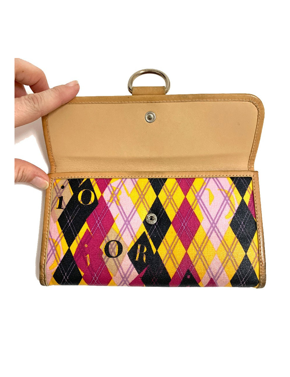 Portefeuille CHRISTIAN DIOR  imprimés géométriques