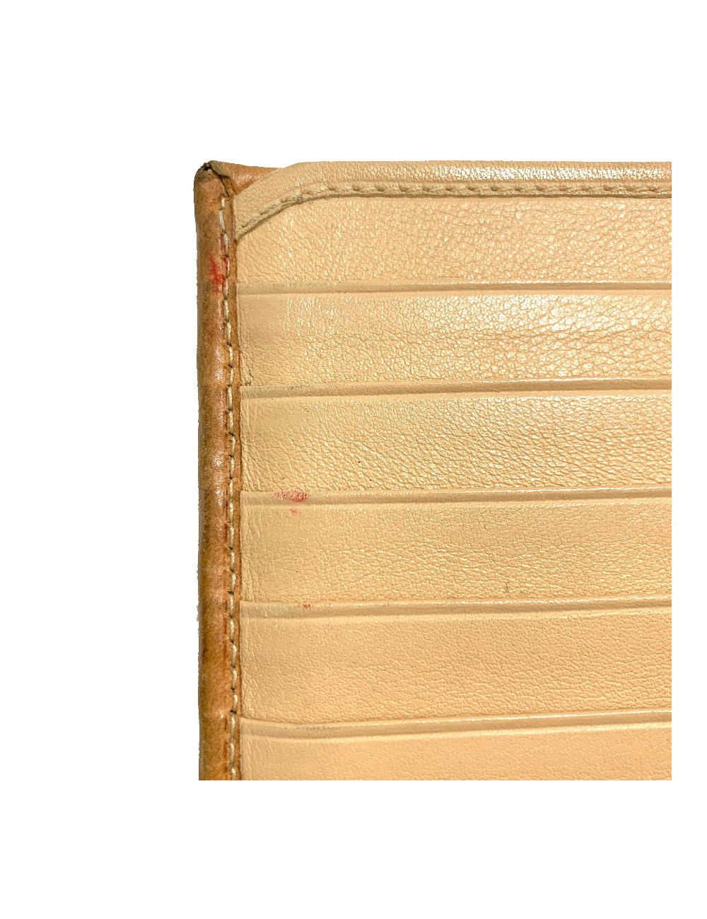 Portefeuille DIOR toile et cuir imprimé écossais vintage