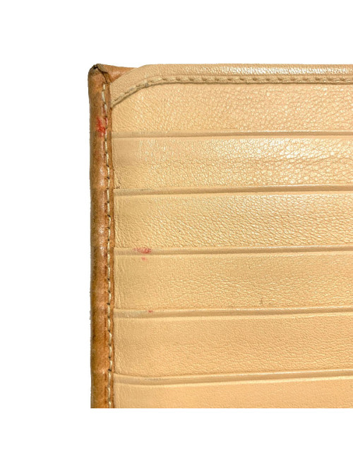 Portefeuille DIOR toile et cuir imprimé écossais vintage