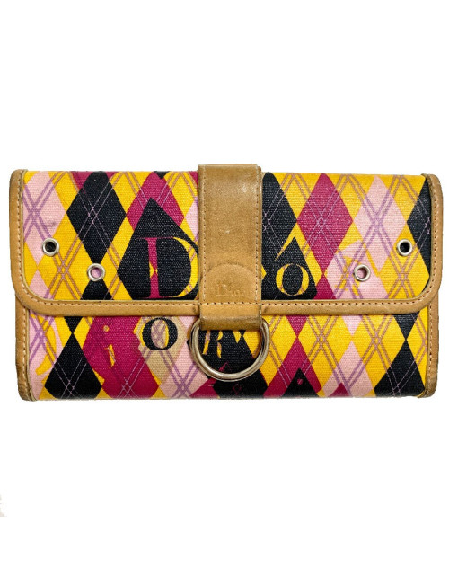 Portefeuille CHRISTIAN DIOR  imprimés géométriques