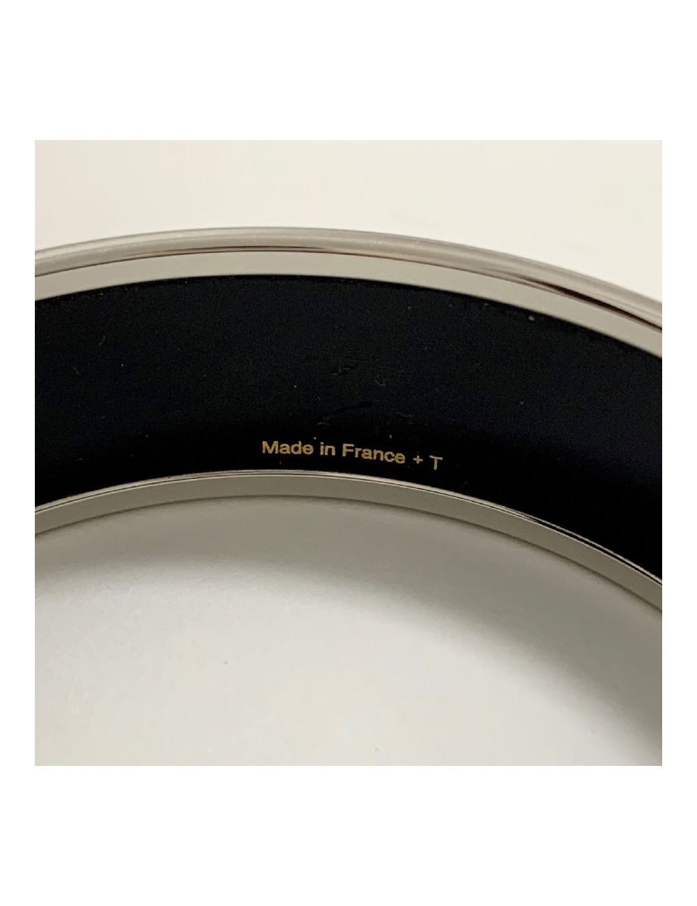 Bracelet HERMES émail orange modèle calèche