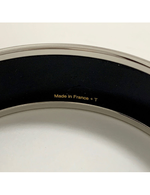 Bracelet HERMES émail orange modèle calèche