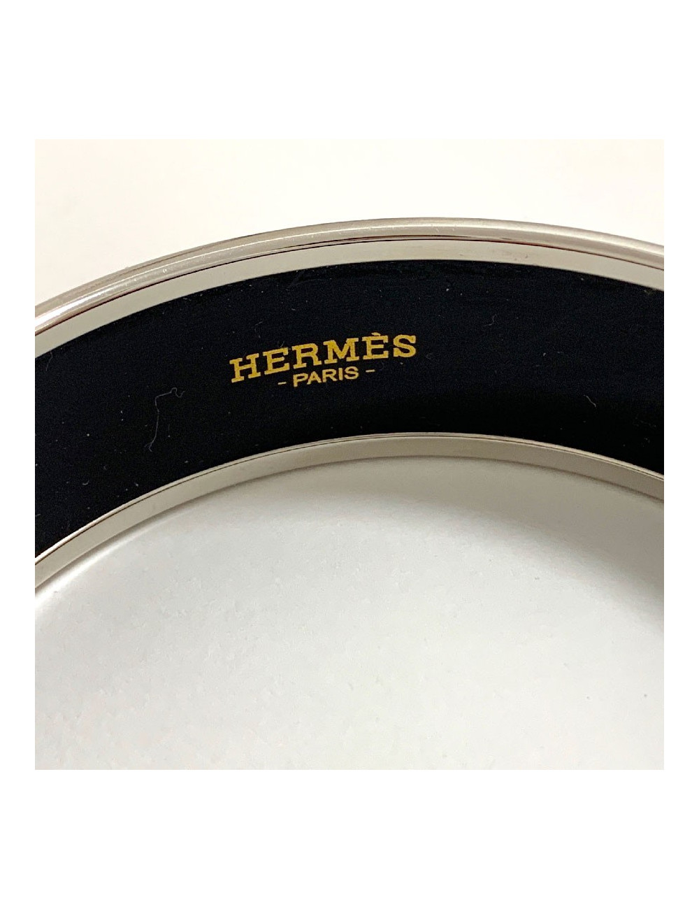 Bracelet en émail HERMES orange