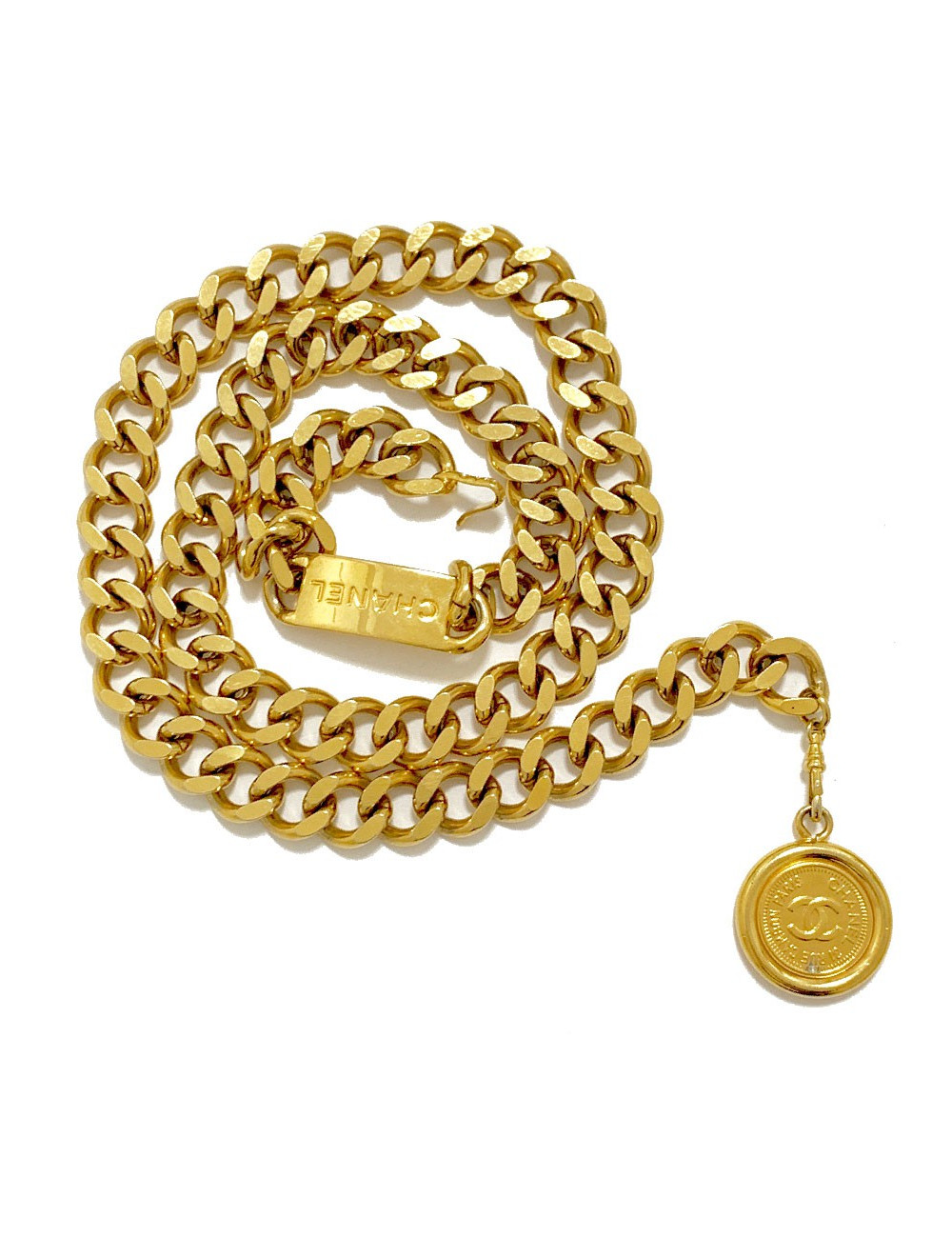 Ceinture CHANEL Vintage chaine dorée 