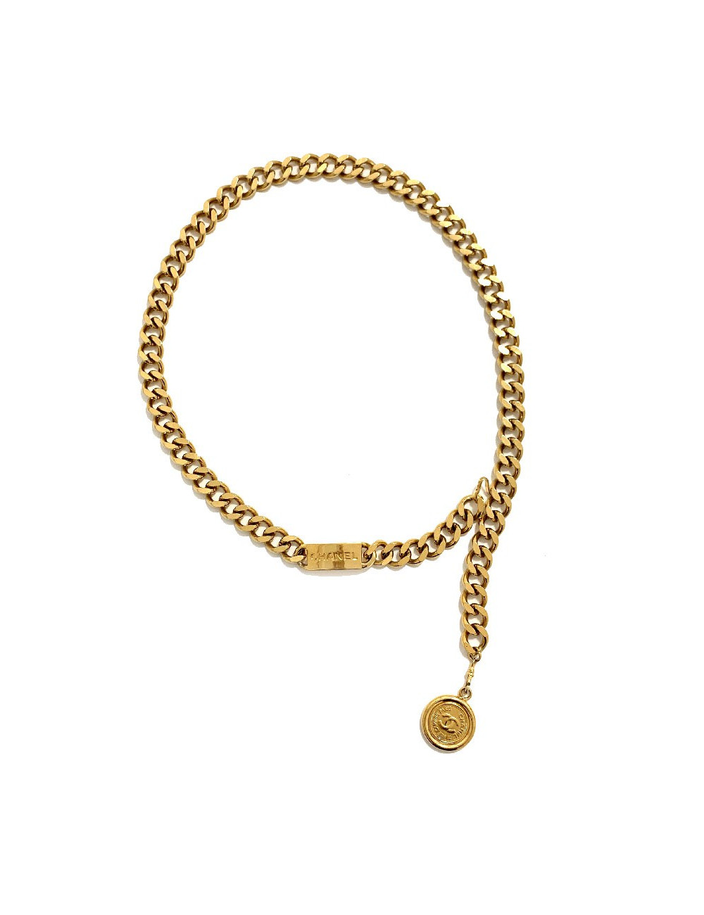 Ceinture CHANEL Vintage chaine dorée 