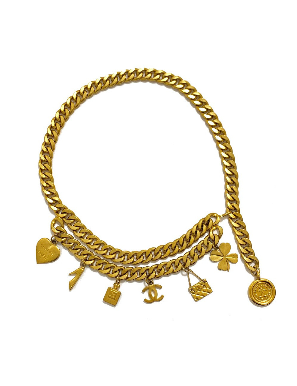 Ceinture CHANEL Vintage  chaine et charms