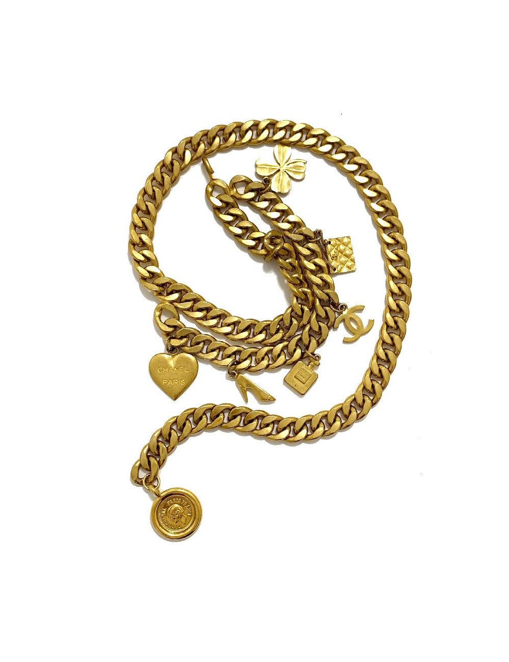 Ceinture CHANEL Vintage  chaine et charms