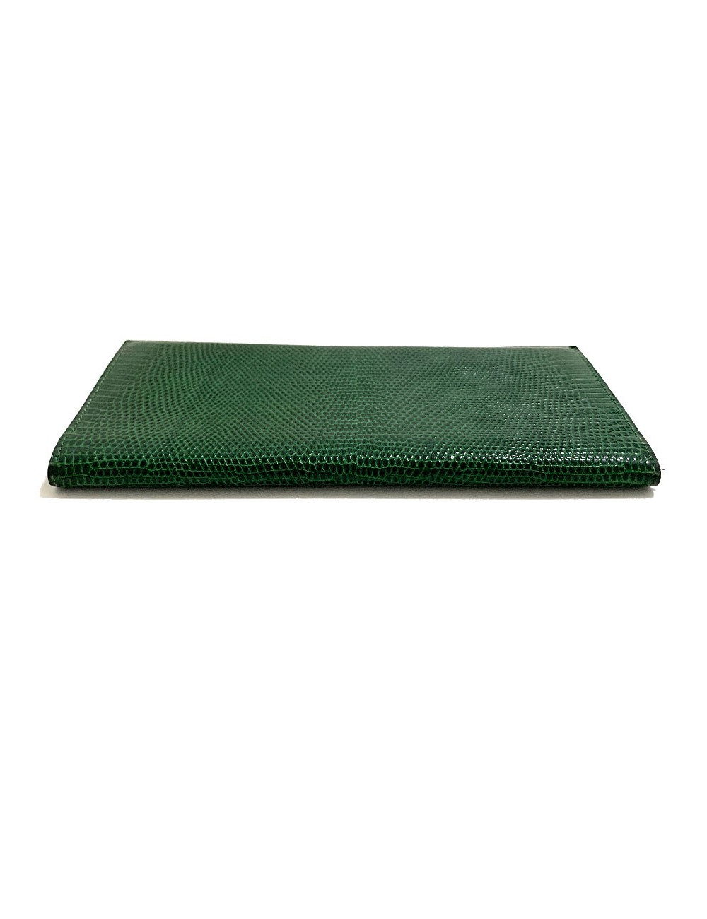 Portefeuille HERMES en lezard vert Vintage